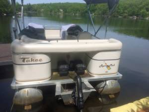 2007 Tahoe Blue Ridge FRB18 Pontoon boat Lettering from John H, NJ